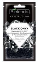 Bielenda - Crystal Glow - Maseczka peel-off do twarzy BLACK ONYX oczyszczająco-detoksykująca 8g 5902169042363