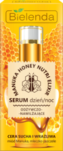 Bielenda - (ZUŻYĆ DO 31/03/24) Manuka Honey Nutri Elixir - Odżywczo-nawilżające SERUM na dzień i noc skóra sucha i wrażliwa 30g 5902169032906