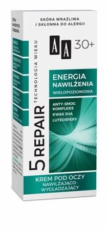 AA Oceanic - /ExpDate31/10/24/ AA Technologia Wieku 5Repair Energia Nawilżenia 30+ - Krem POD OCZY nawilżająco-wygładzający 15ml 5900116043876