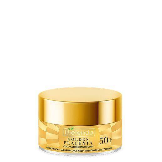 Bielenda - GOLDEN PLACENTA - COLLAGEN RECONSTRUCTOR  50 + - Liftingująco - ujędrniający krem DZIEŃ / NOC przeciwzmarszczkowy 50ml 5902169048297