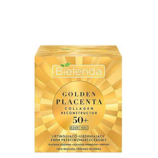 Bielenda - GOLDEN PLACENTA - COLLAGEN RECONSTRUCTOR  50 + - Liftingująco - ujędrniający krem DZIEŃ / NOC przeciwzmarszczkowy 50ml 5902169048297