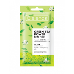 Bielenda - GREEN TEA POWER Luffa Mask Maseczka Green Tea 2w1 z peelingiem luffa detoksykująca 8g 5902169039349