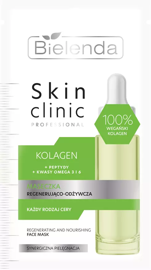 Bielenda - SKIN CLINIC PROFESSIONAL - KOLAGEN maseczka regenerująco- odżywcza 8g 5902169049836