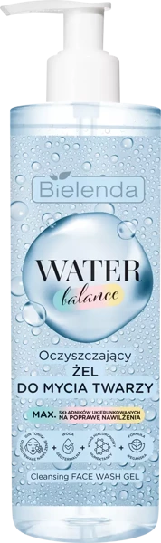 Bielenda - WATER Balance - Oczyszczający ŻEL do mycia twarzy  195 ml 5902169049300