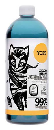 Yope - Płyn do czyszczenia PODŁÓG 99% składników pochodzenia naturalnego ZIELONA HERABTA 1000ml 5906874565087