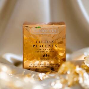 Bielenda - GOLDEN PLACENTA - COLLAGEN RECONSTRUCTOR  50 + - Liftingująco - ujędrniający krem DZIEŃ / NOC przeciwzmarszczkowy 50ml 5902169048297